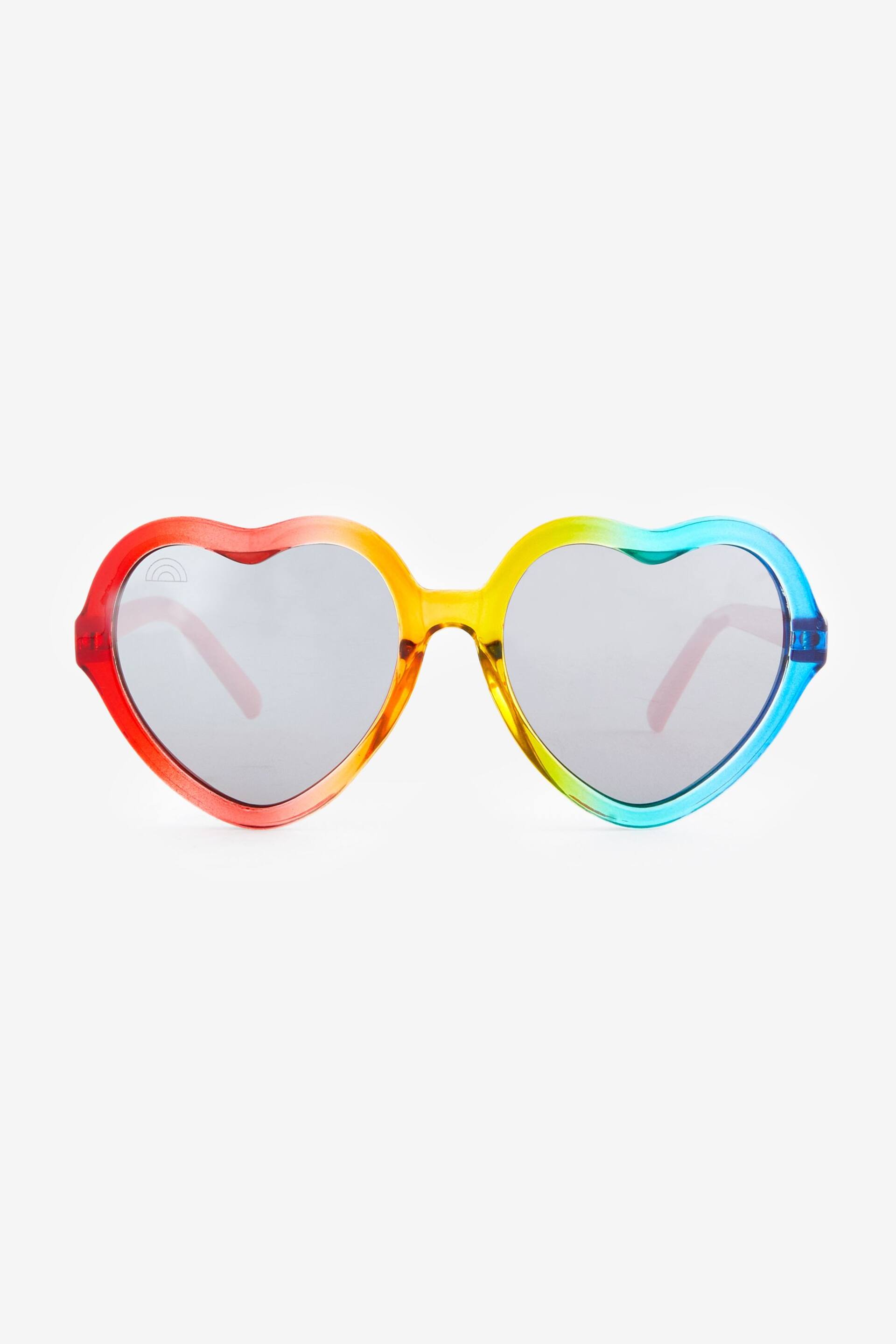 Little Bird by Jools Oliver Multi Ombré Rainbow Heart Sunglasses - Image 3 of 4