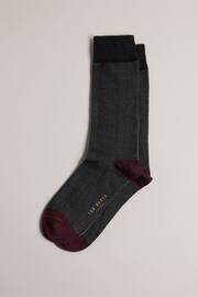 Ted Baker Black Coretex Semi Plain Socks - Image 1 of 3