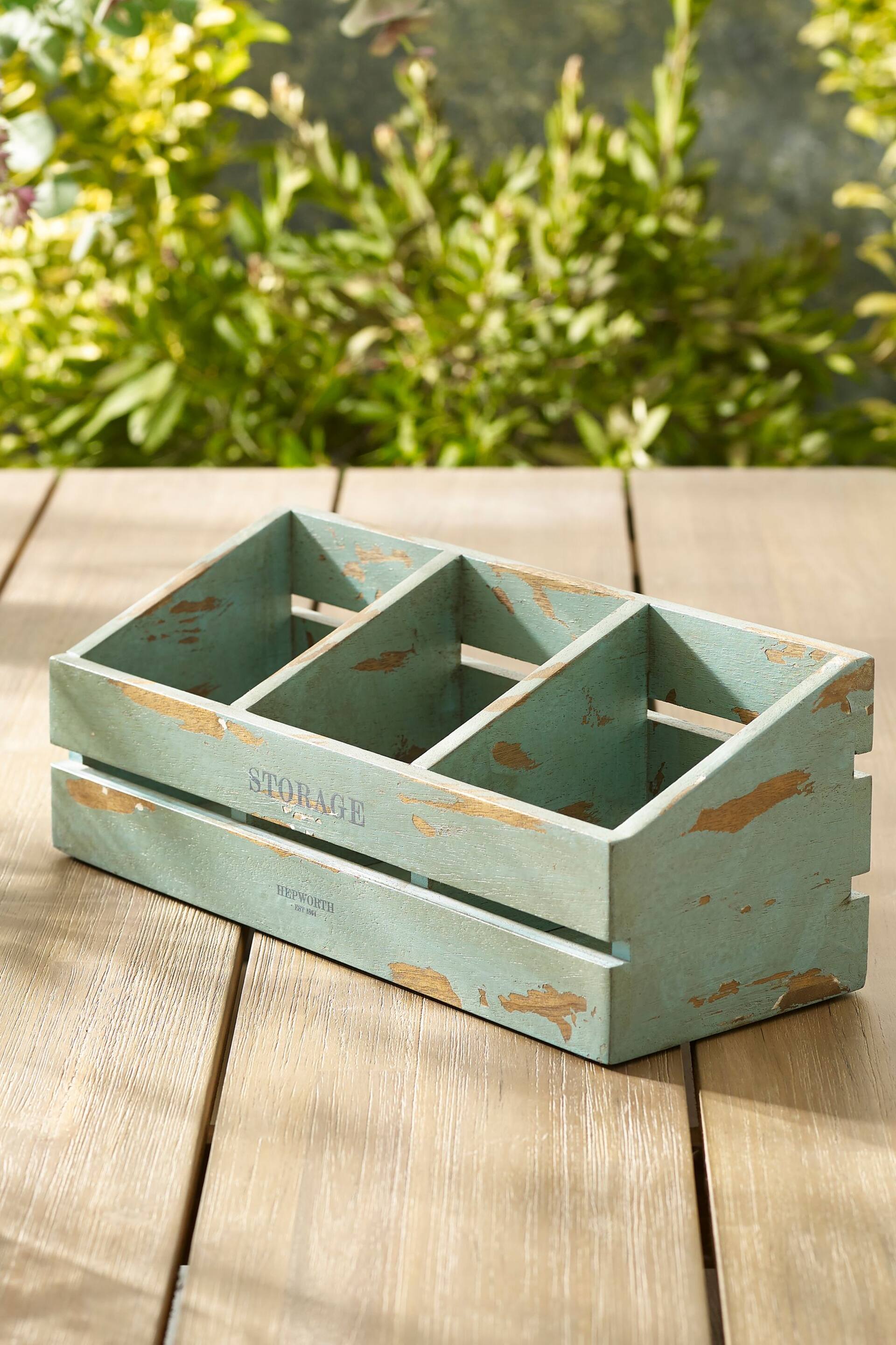 Teal Blue Worktop Storage Caddy - Image 2 of 4