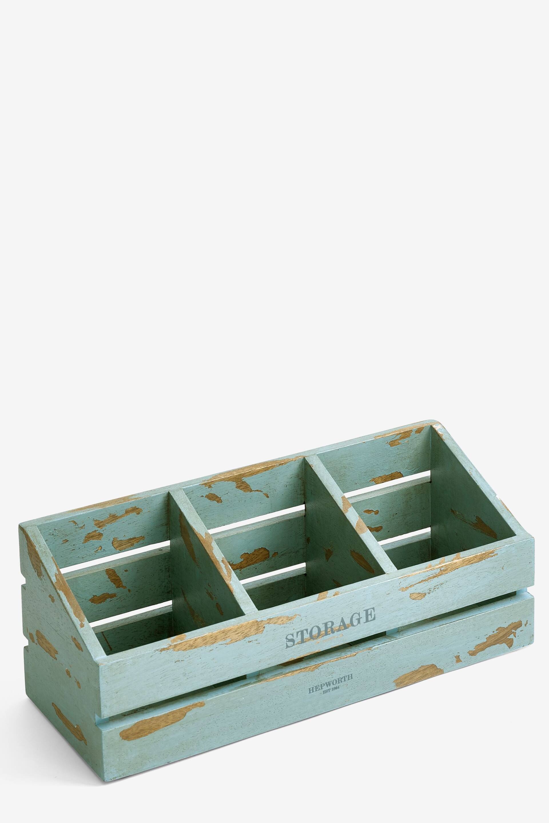 Teal Blue Worktop Storage Caddy - Image 4 of 4