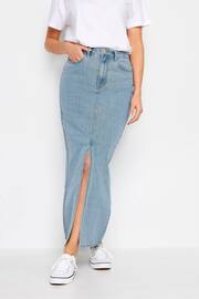 Long Tall Sally Blue Denim Maxi Skirt - Image 1 of 4