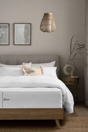 White 100% Cotton Supersoft Brushed Deep Fitted Sheet - Image 3 of 3