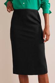 Boden Black Petite Stretch-Jersey Midi Skirt - Image 1 of 4