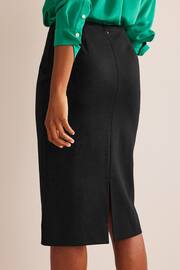Boden Black Petite Stretch-Jersey Midi Skirt - Image 2 of 4