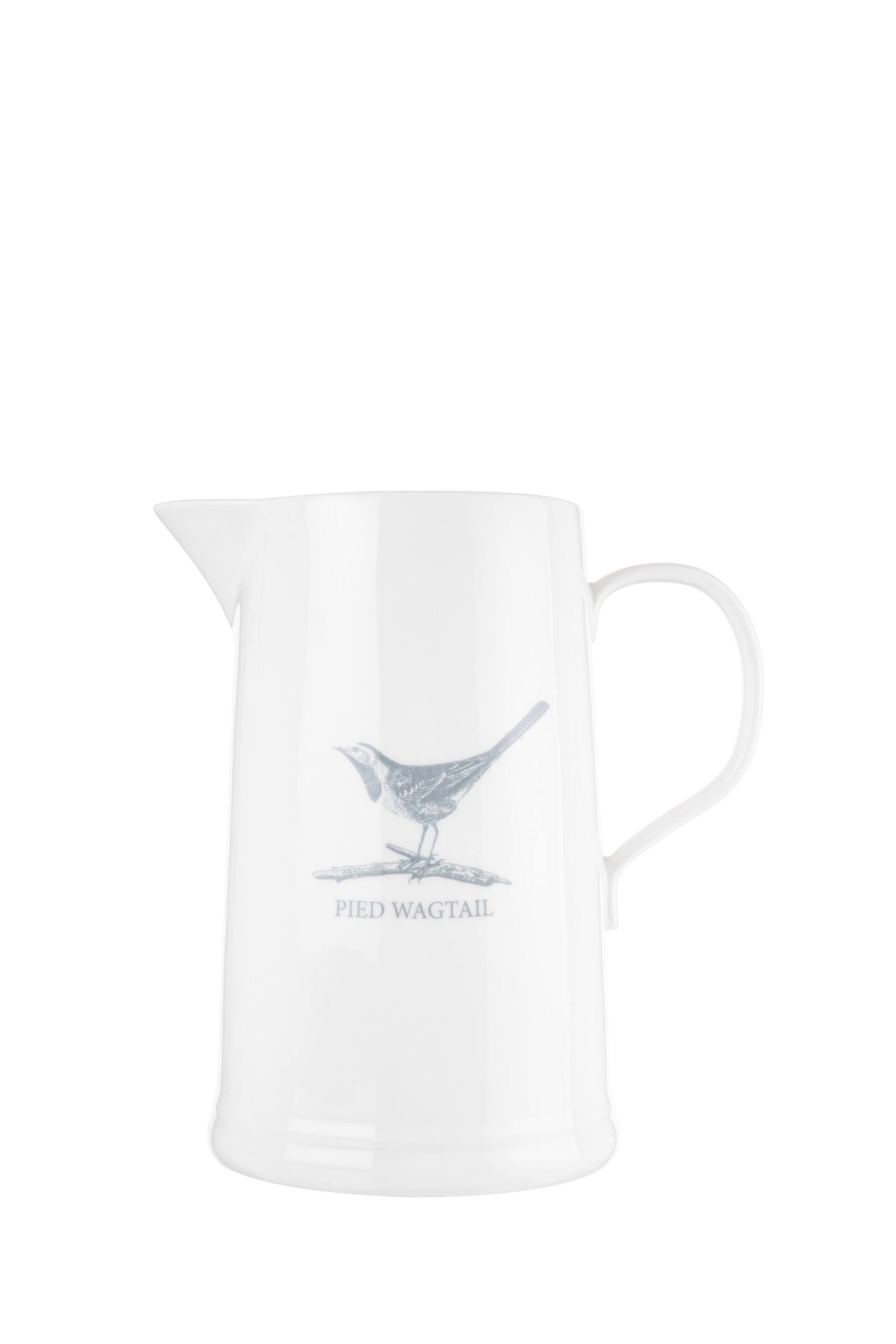 Mary Berry White Garden Pied Wagtail Large Jug - Image 2 of 4