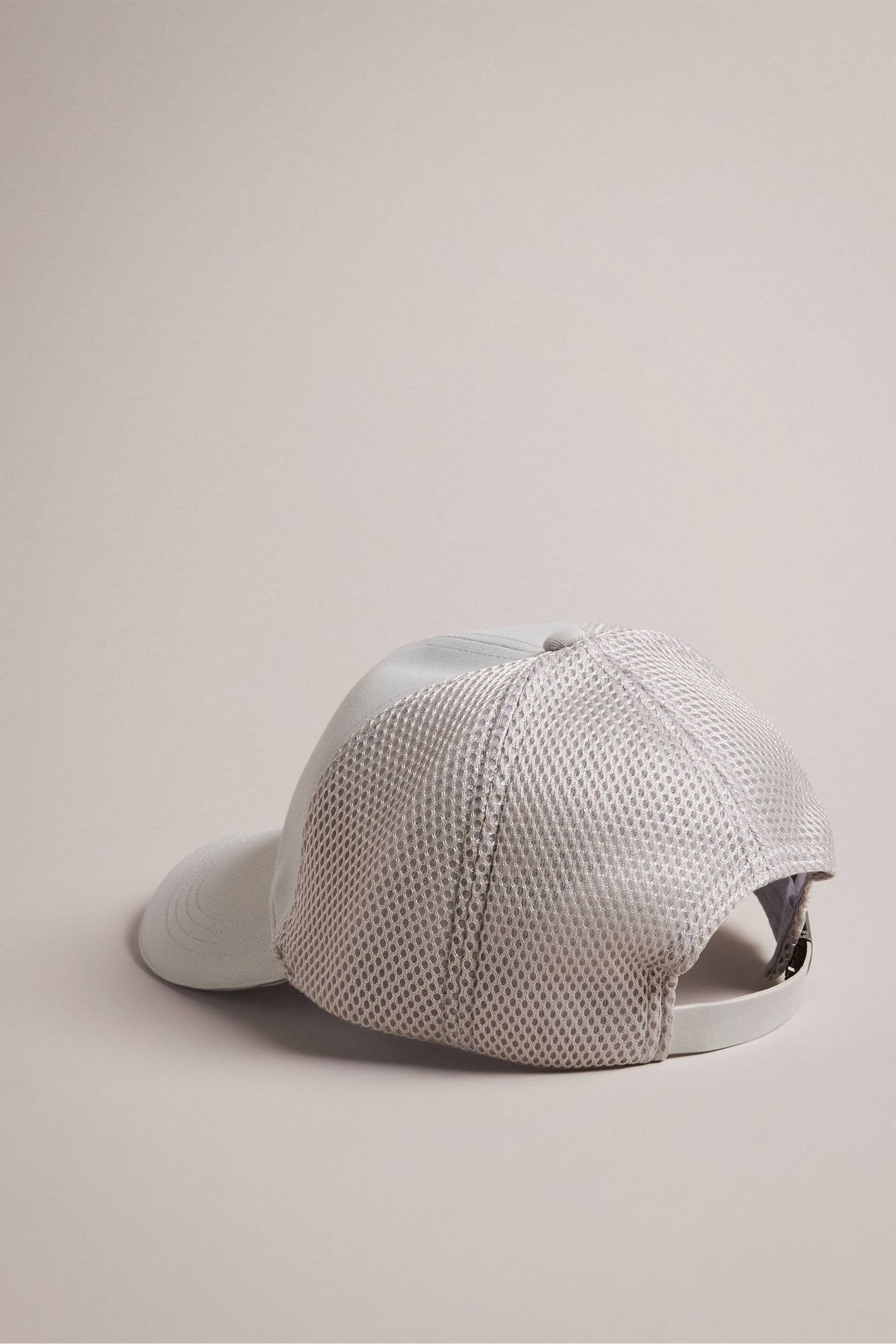 Ted Baker Grey Ethanns Mesh And Cotton T Cap - Image 2 of 4