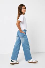 ONLY Blue Wide Leg Stretch Adjustable Waist Jeans - Image 1 of 3