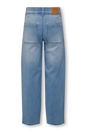 ONLY Blue Wide Leg Stretch Adjustable Waist Jeans - Image 3 of 3