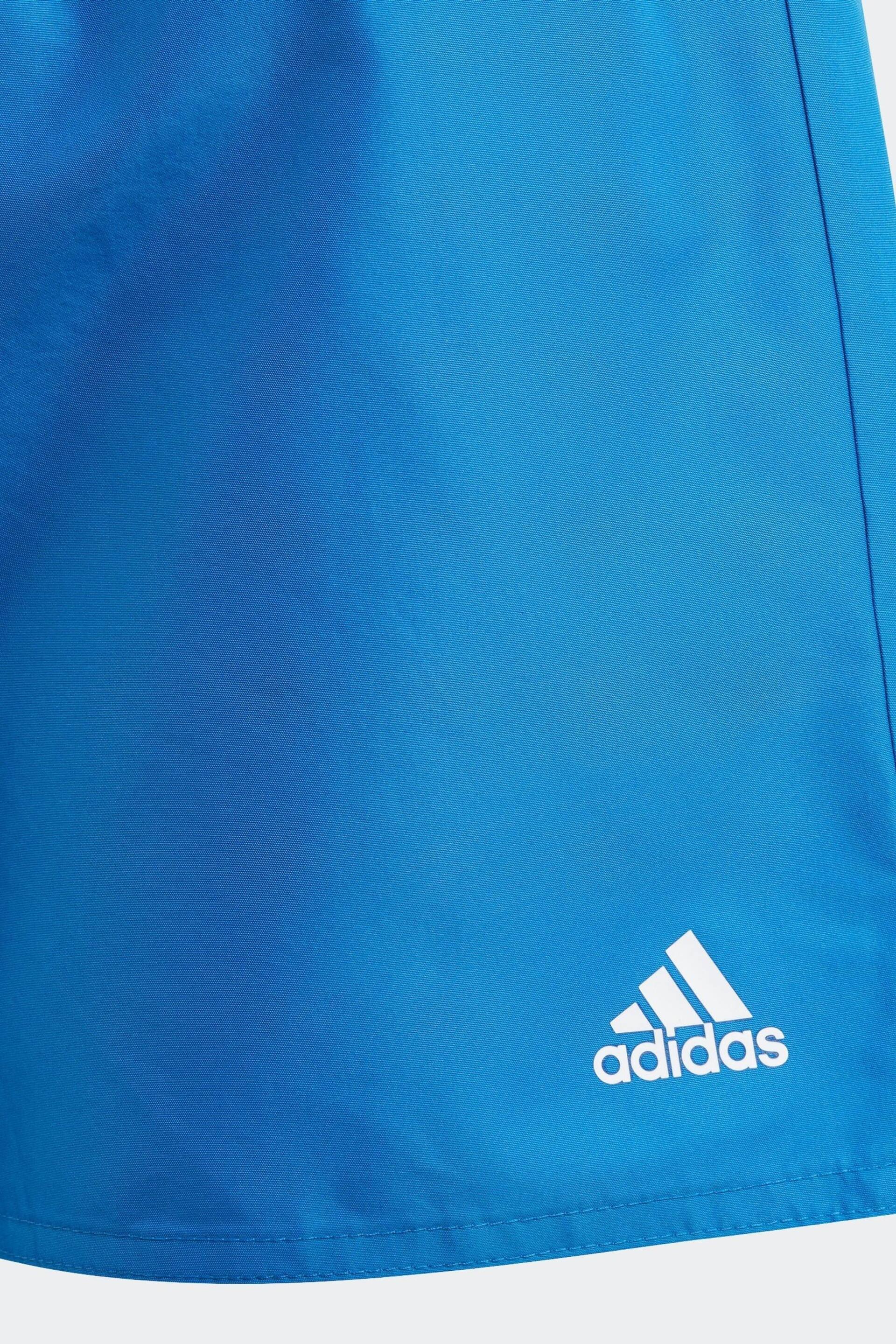 adidas Bright Blue Classic Badge Of Sport Swim Shorts - Image 5 of 5