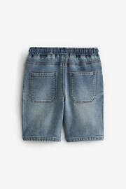 Dark Blue/Light Blue Jersey Denim Shorts 2 Pack (3-16yrs) - Image 4 of 5