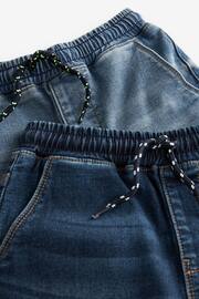 Dark Blue/Light Blue Jersey Denim Shorts 2 Pack (3-16yrs) - Image 5 of 5