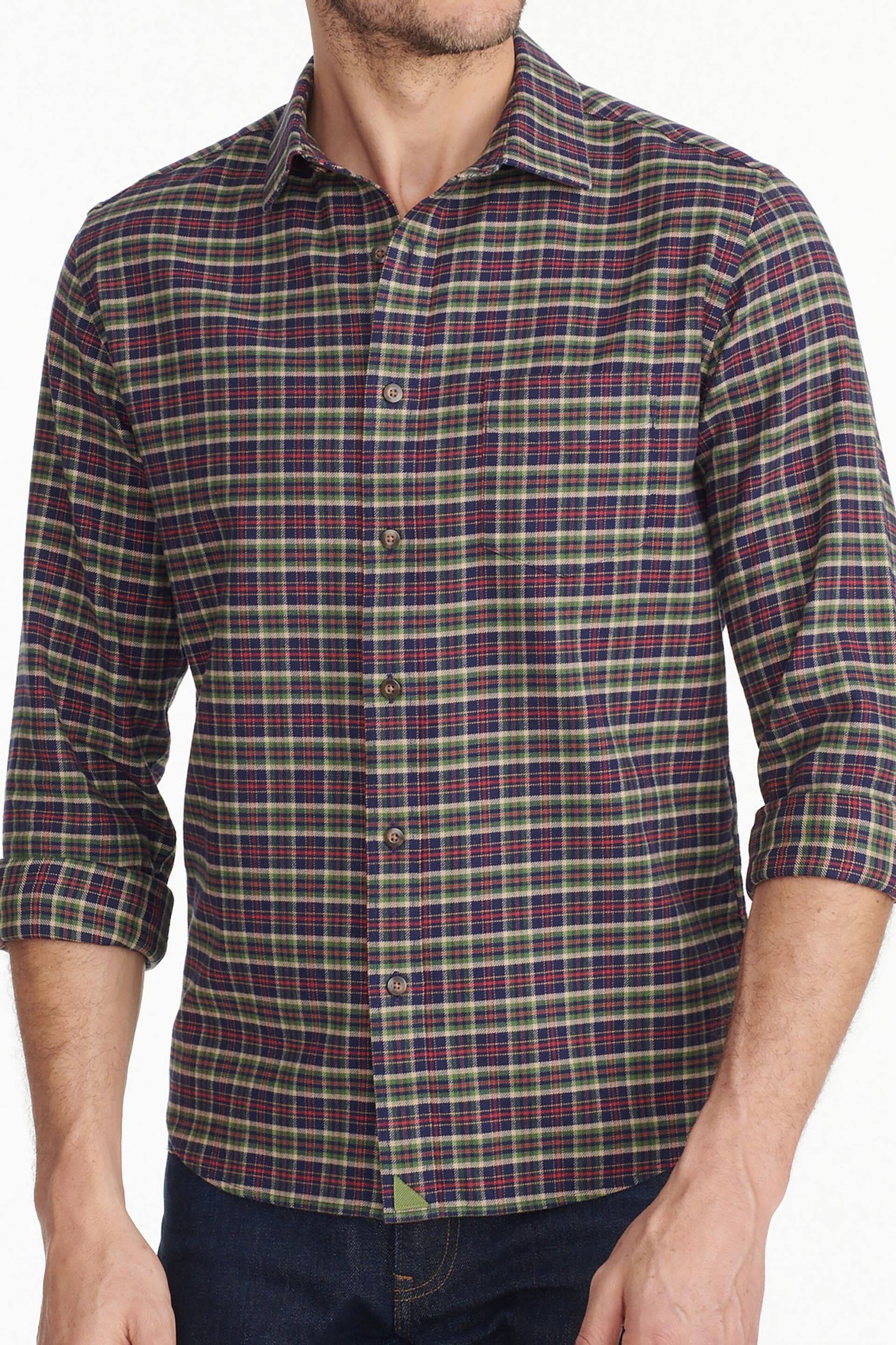 UNTUCKit Purple Flannel Regular Fit Thelander Shirt - Image 4 of 4