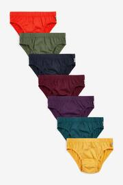 Red/Blue/Green/Purple 7 Pack Briefs (1.5-16yrs) - Image 1 of 9