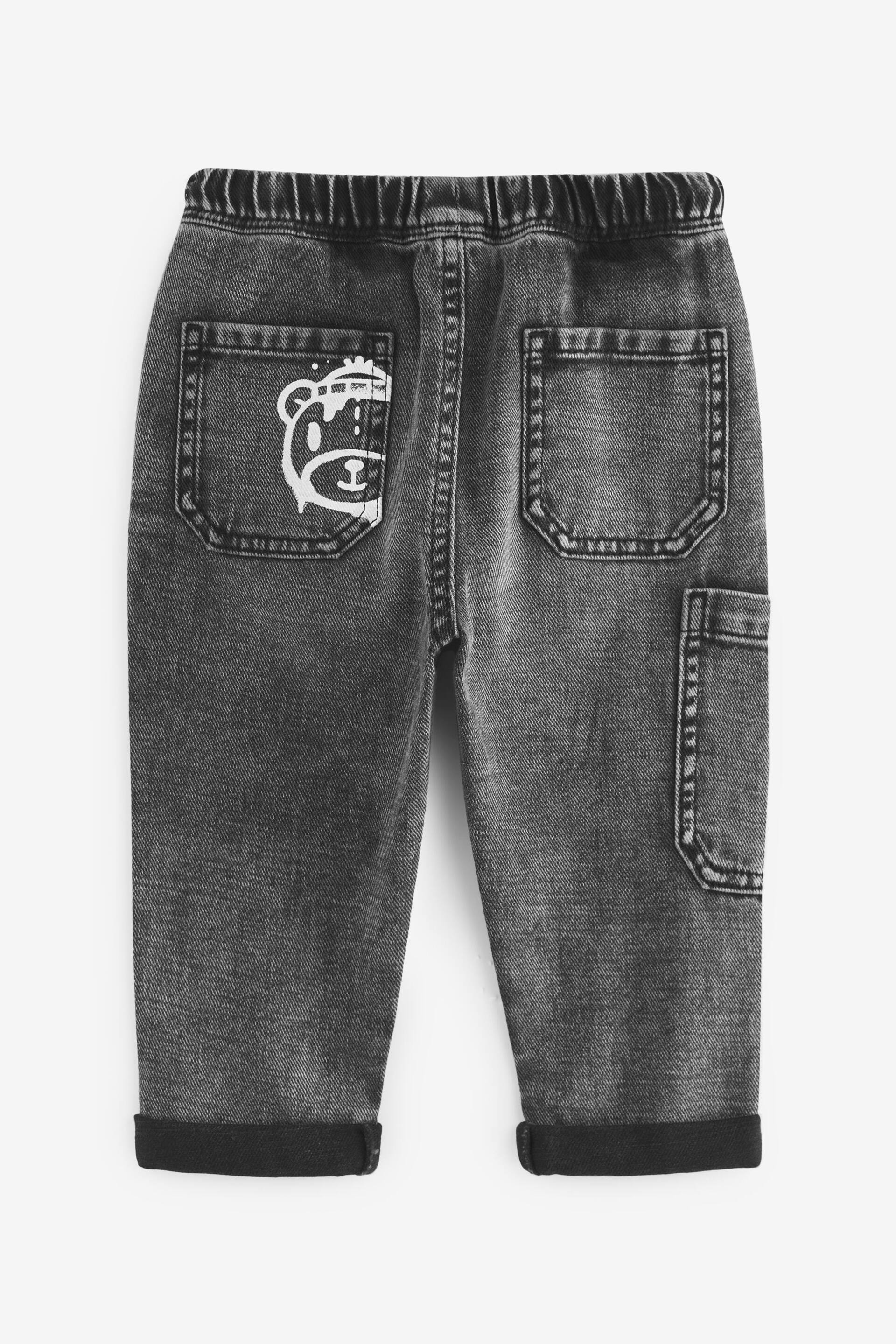 Grey Denim Bear Utility Jeans (3mths-7yrs) - Image 6 of 7