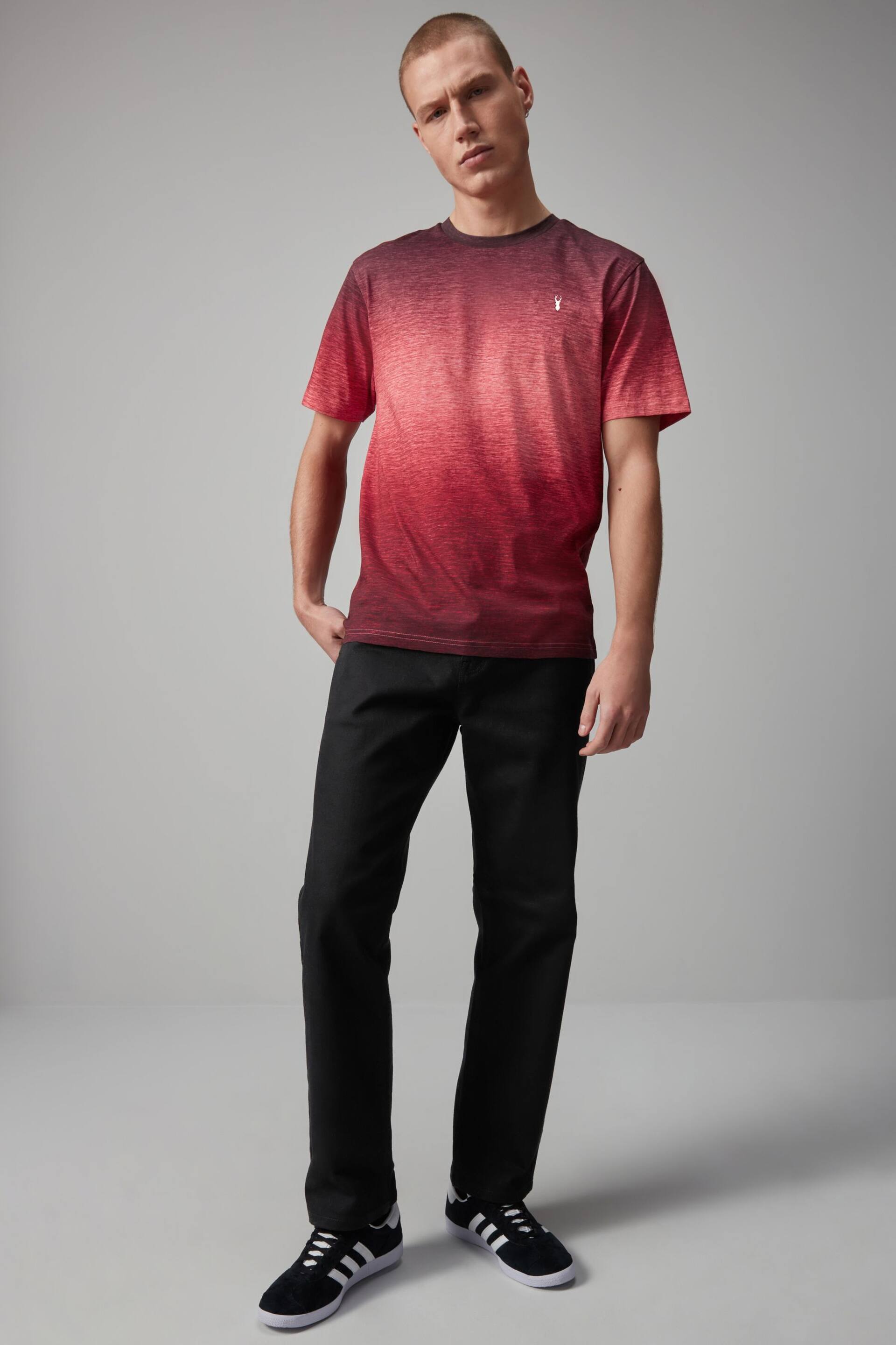 Red Dip Dye T-Shirt - Image 2 of 8