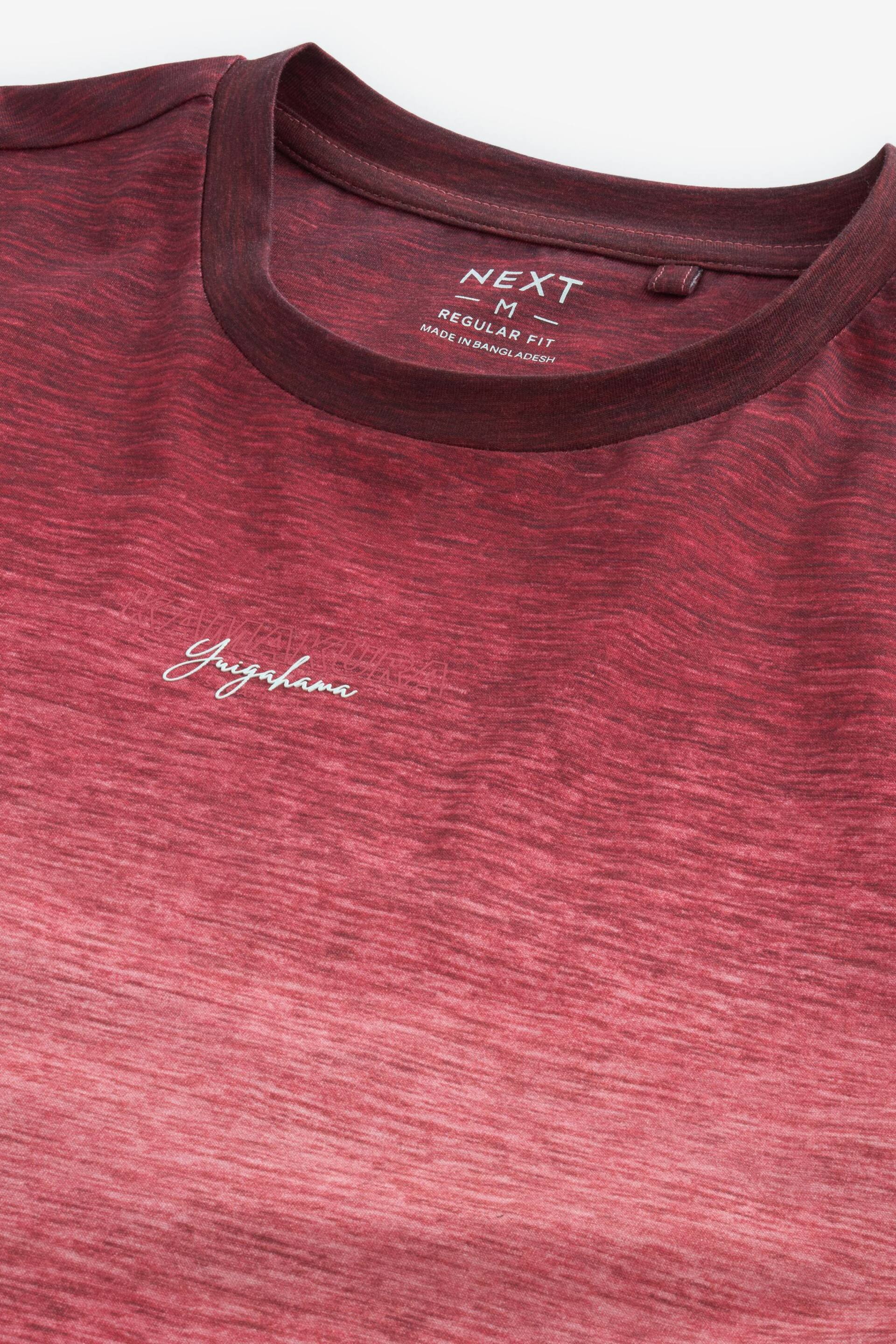 Red Dip Dye T-Shirt - Image 7 of 8
