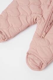 Polarn O Pyret Pink Windproof Padded Pramsuit - Image 6 of 6