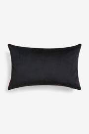 Multi Bright Zig Zag Cut Velvet 40 x 59cm Oblong Cushion - Image 6 of 7
