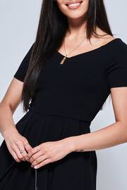 Jolie Moi Black Lenora Fit & Flare Midi Dress - Image 5 of 5