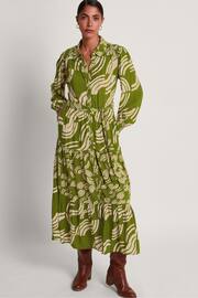 Monsoon Green Nula Shirt Dress - Image 1 of 5
