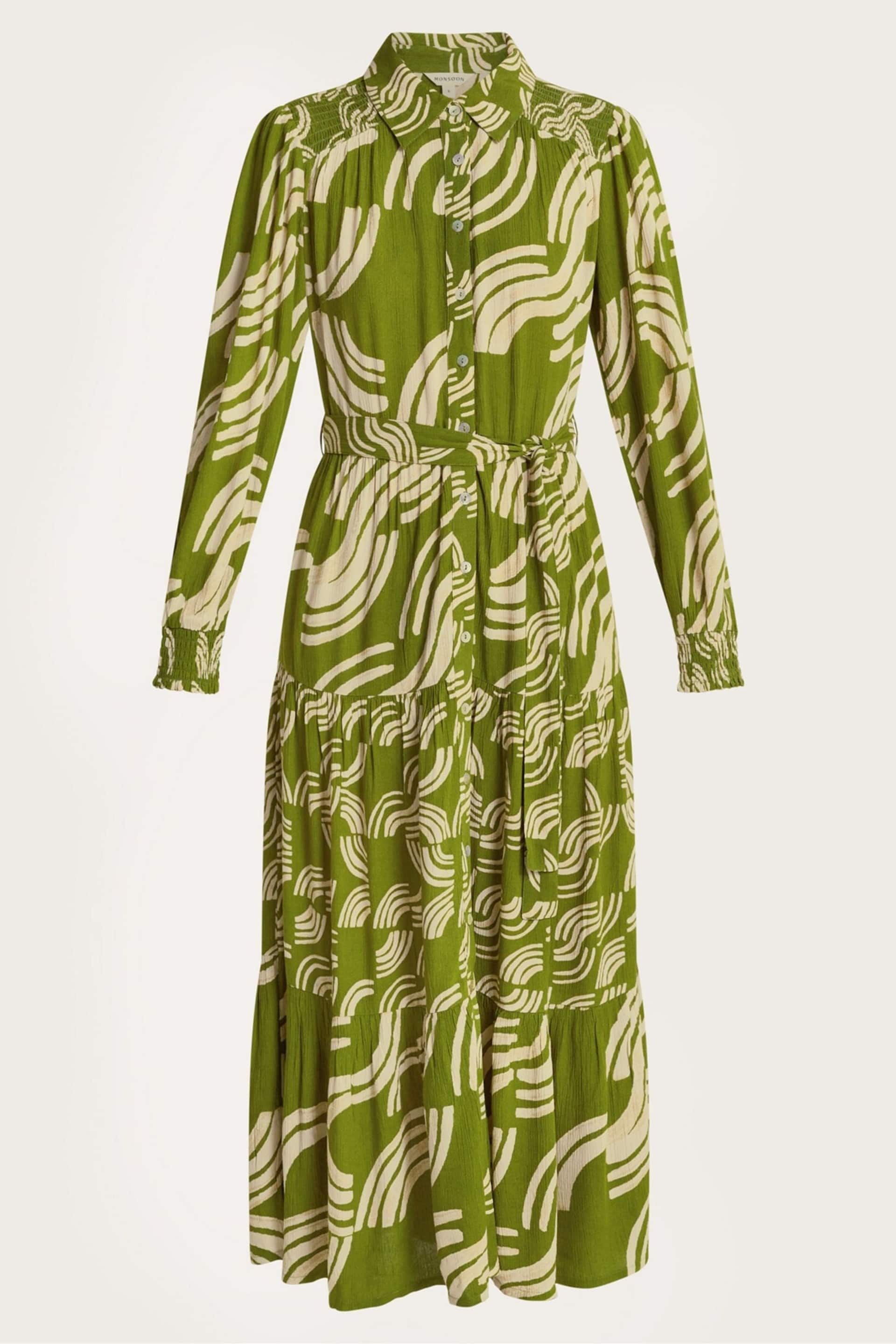 Monsoon Green Nula Shirt Dress - Image 5 of 5