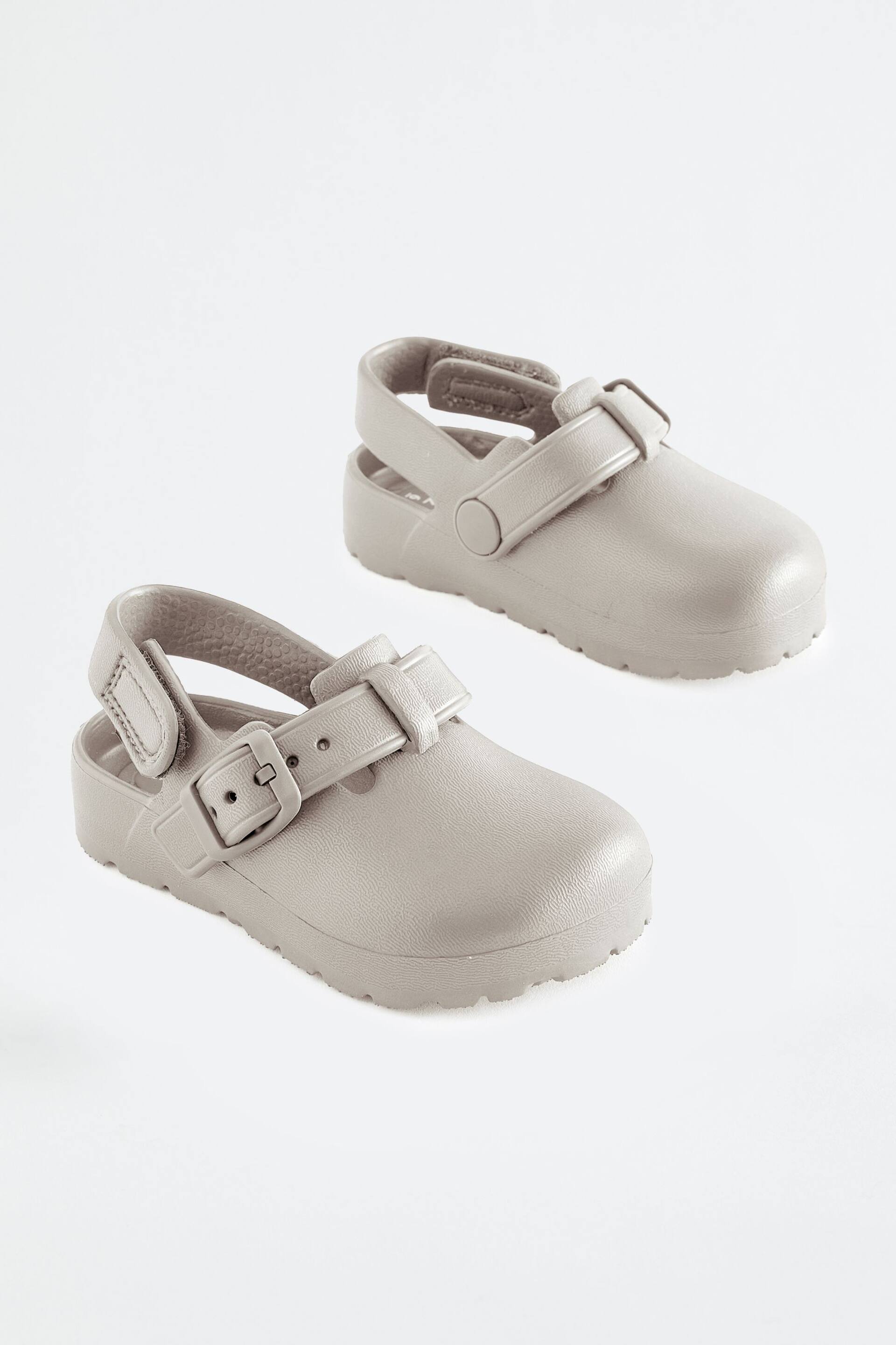 Neutral Buckle Clogs - Image 1 of 7