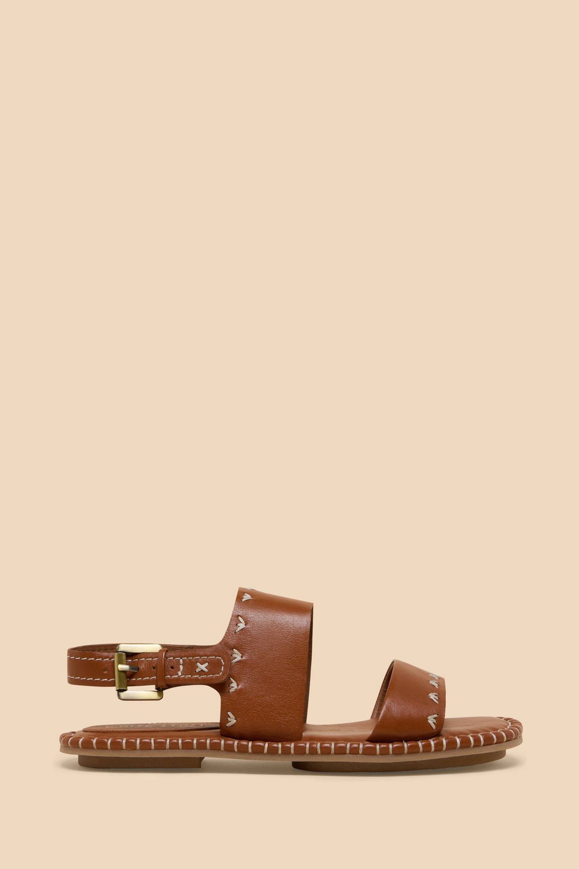 White Stuff Brown Sweetpea Leather Sandals - Image 1 of 4
