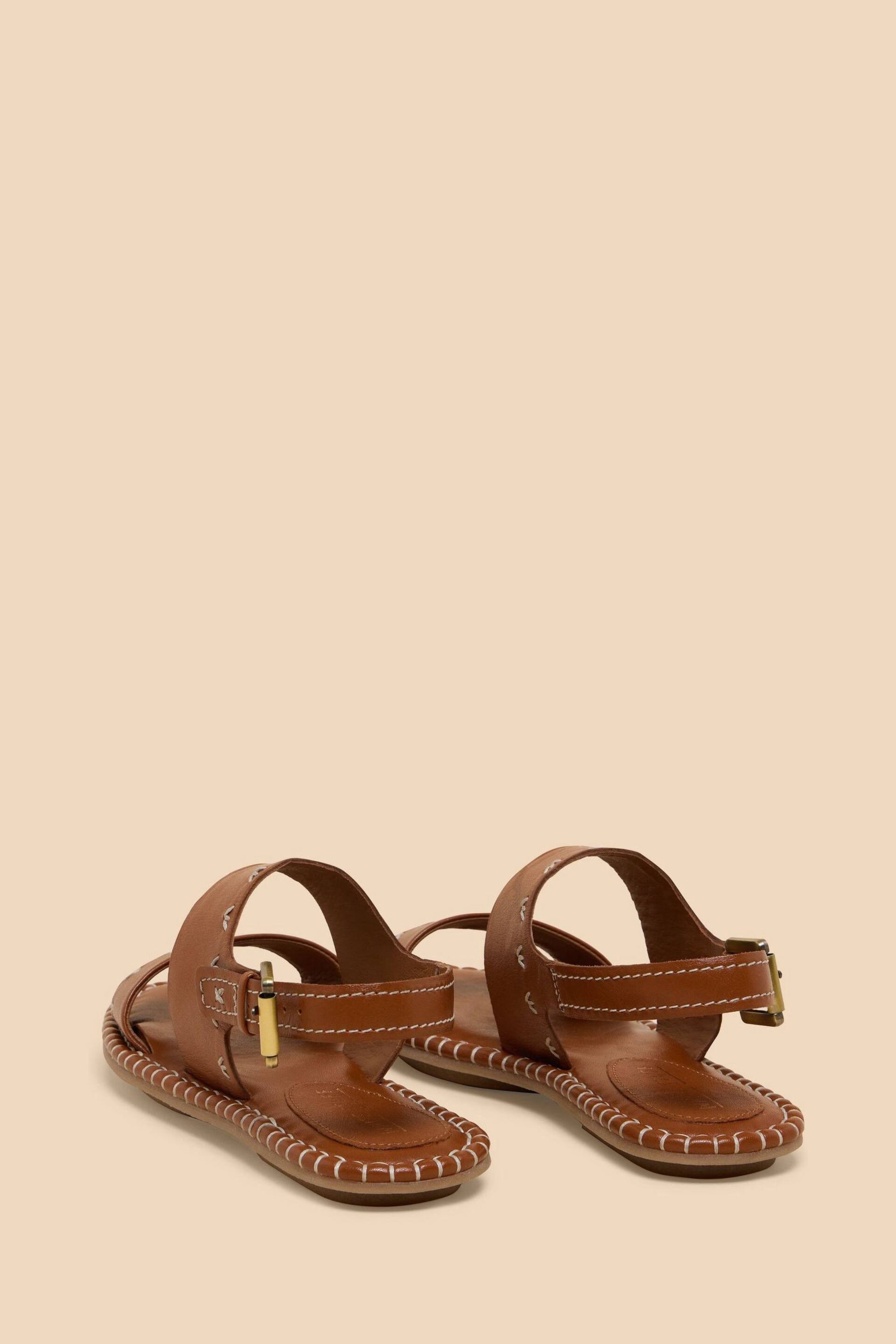 White Stuff Brown Sweetpea Leather Sandals - Image 3 of 4