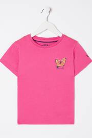 FatFace Pink Butterfly Fact T-Shirt - Image 1 of 6