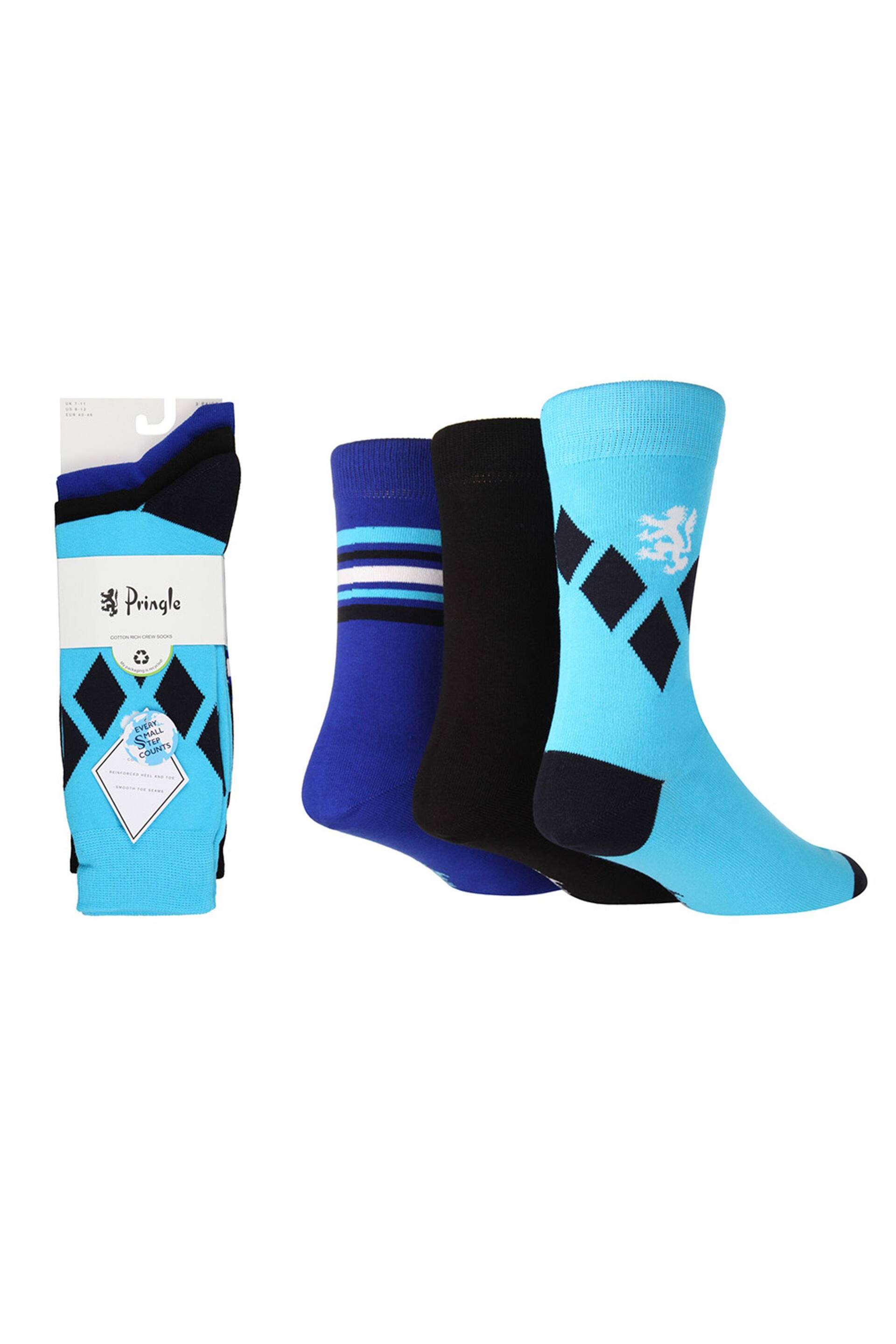 Pringle Blue Fashion Crew Socks - Image 1 of 4