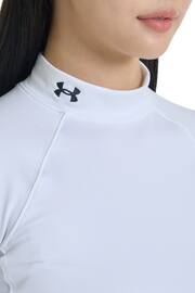 Under Armour White Authentics Mockneck Baselayer Top - Image 5 of 10