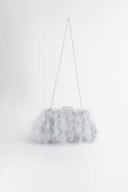 Grey Feather Clutch Bag - Image 6 of 9
