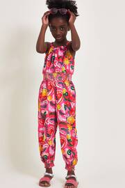 Monsoon Pink Floral Swirl Jumpsuit - Image 1 of 4
