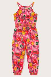Monsoon Pink Floral Swirl Jumpsuit - Image 2 of 4