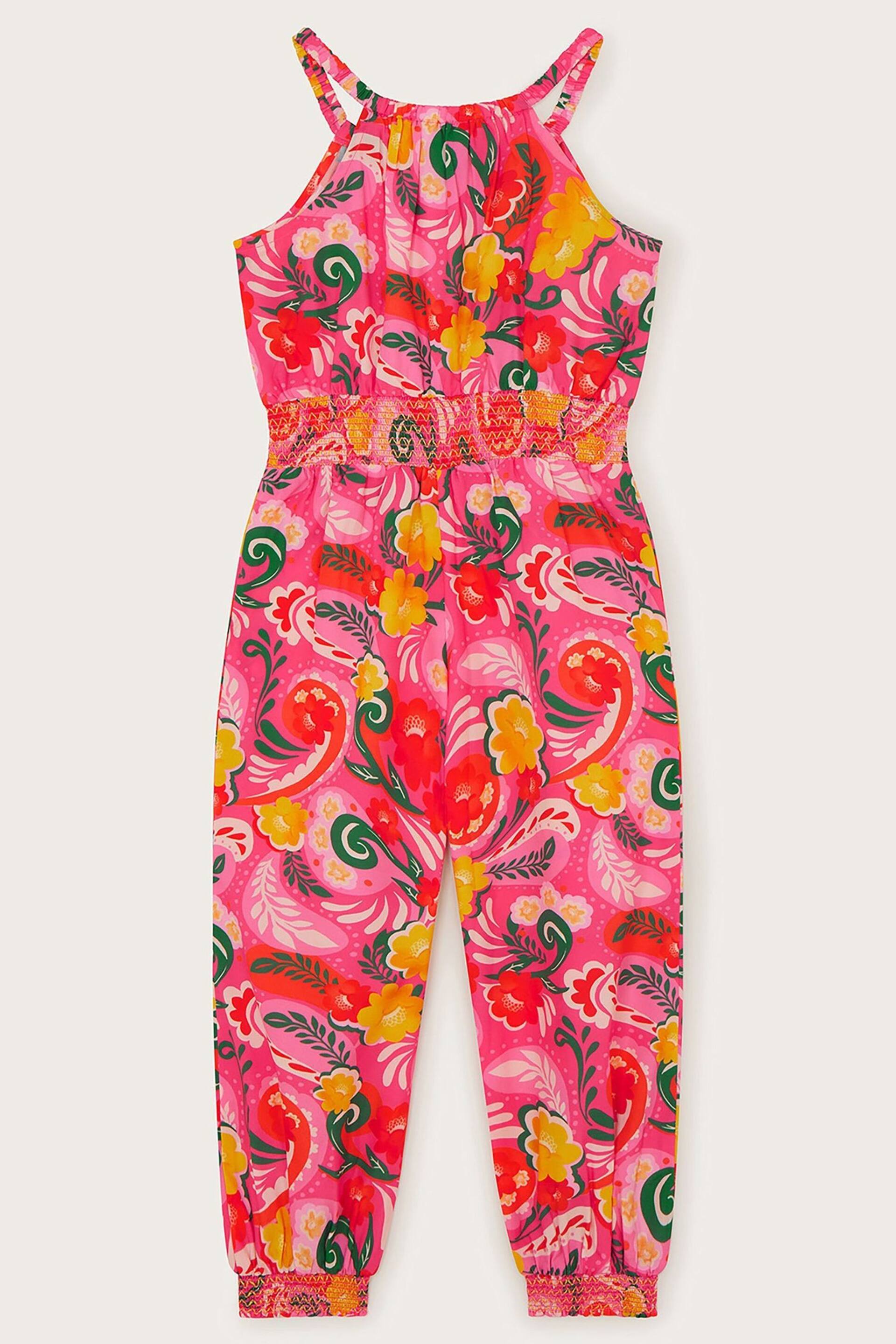 Monsoon Pink Floral Swirl Jumpsuit - Image 3 of 4