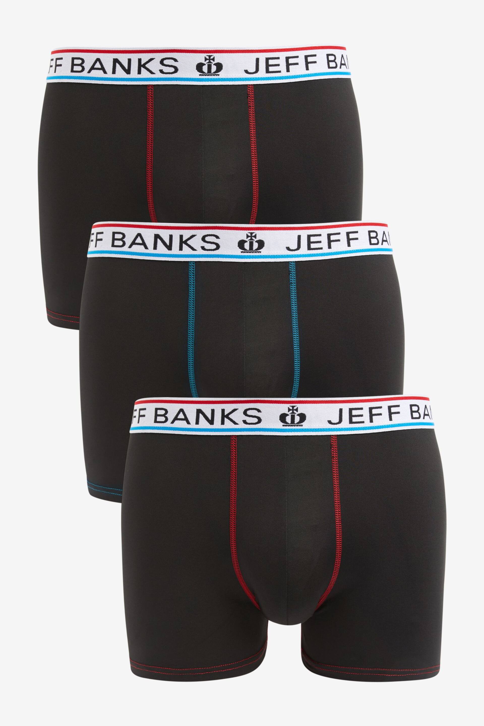 Jeff Banks Black Lightweight Super Smooth Sports Underwear 3 PK - Image 1 of 4