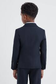 Reiss Navy Hope Junior Wool Blend Single Breasted Blazer - Image 5 of 6