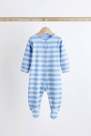 Bright Palm Print Baby Cotton Sleepsuits 5 Pack (0-2yrs) - Image 5 of 13