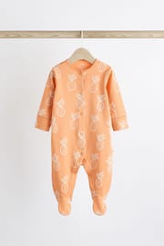 Bright Palm Print Baby Cotton Sleepsuits 5 Pack (0-2yrs) - Image 6 of 13