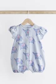 Pink/Blue character Baby Rompers 3 Pack - Image 2 of 9