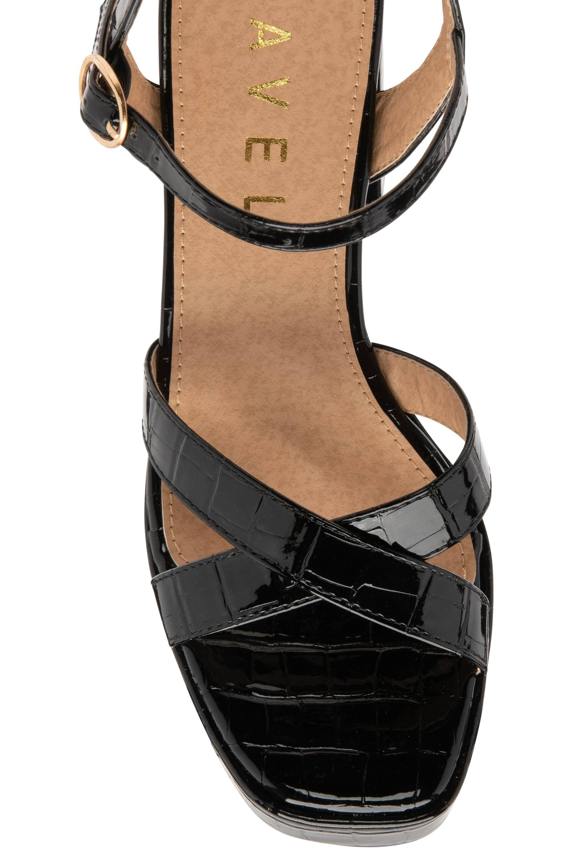 Ravel Black Platform Block-Heel Sandals - Image 4 of 4