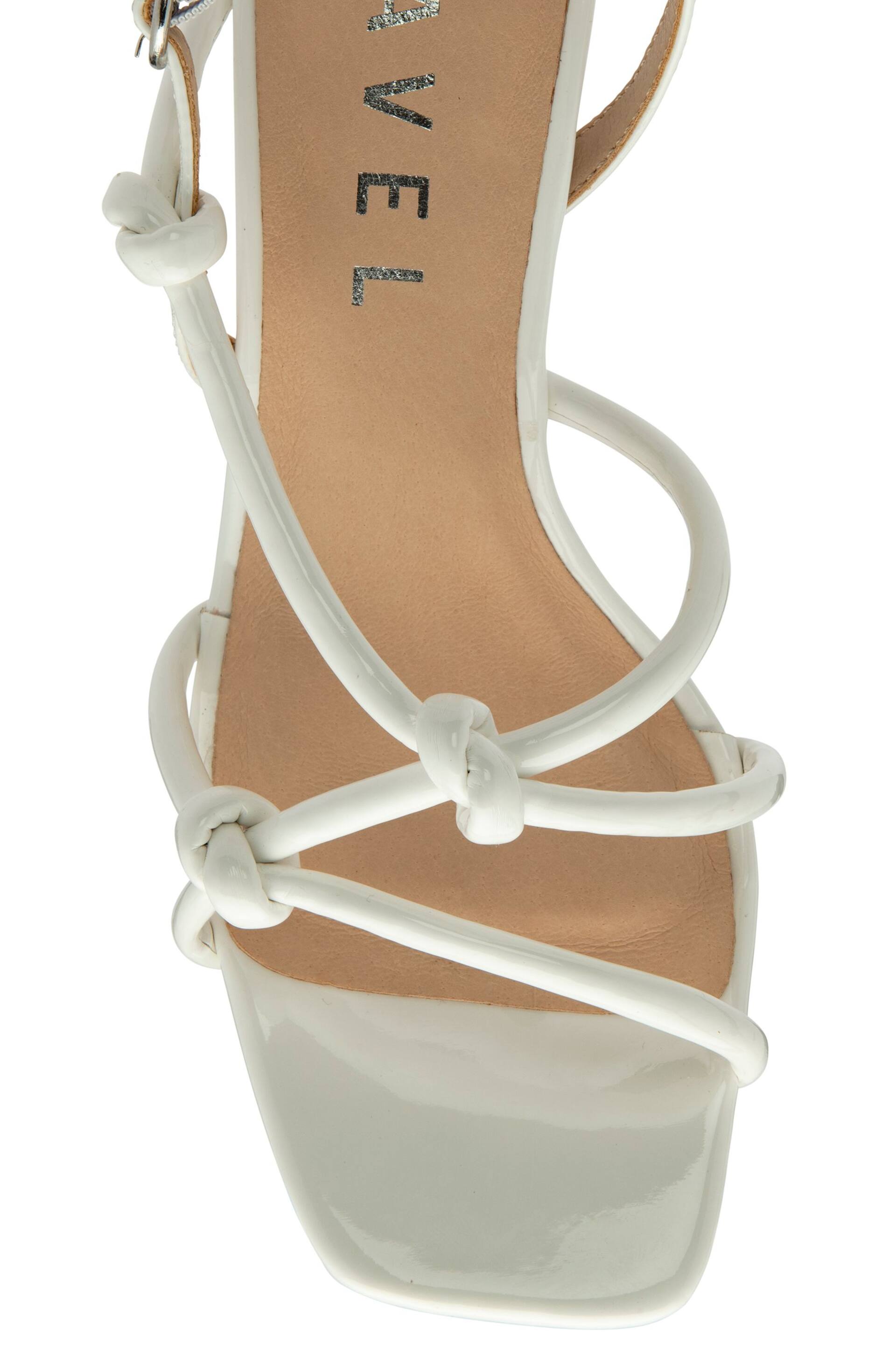 Ravel White Open Toe Strappy Sandals - Image 4 of 4