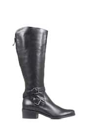 Jones Bootmaker Phoebe Leather Knee High Black Boots - Image 2 of 6