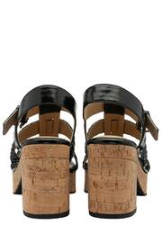 Ravel Black Block Heel Peep Toe Sandals - Image 3 of 4
