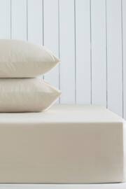 Natural Cotton Rich Deep Fitted Sheet - Image 1 of 2