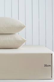 Natural Cotton Rich Deep Fitted Sheet - Image 2 of 2