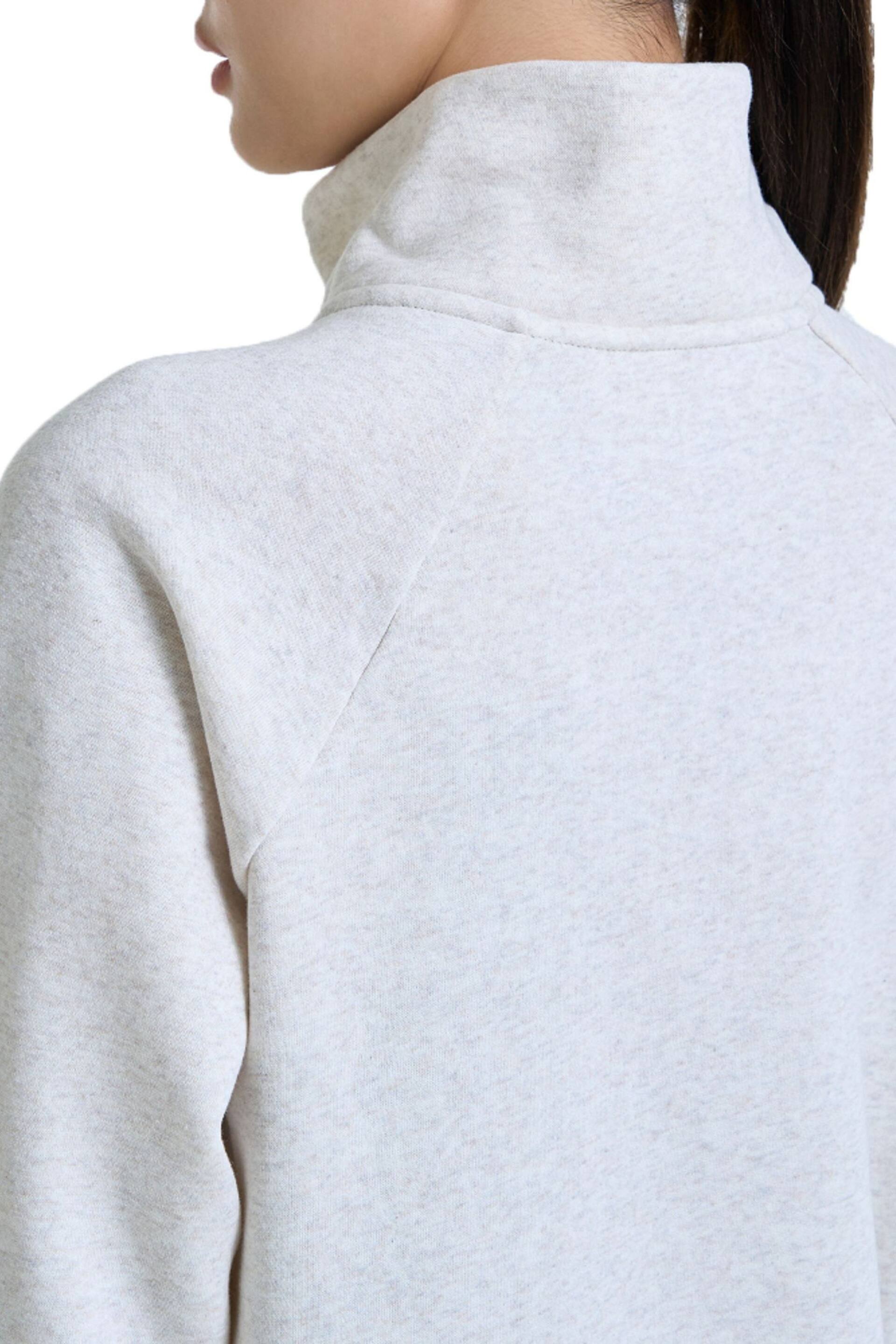 Under Armour Cream Rival Fleece HZ Sweatshirt - Image 5 of 6