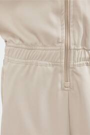 adidas Originals Beige Adicolor Short Sleeve Jumpsuit - Image 5 of 6