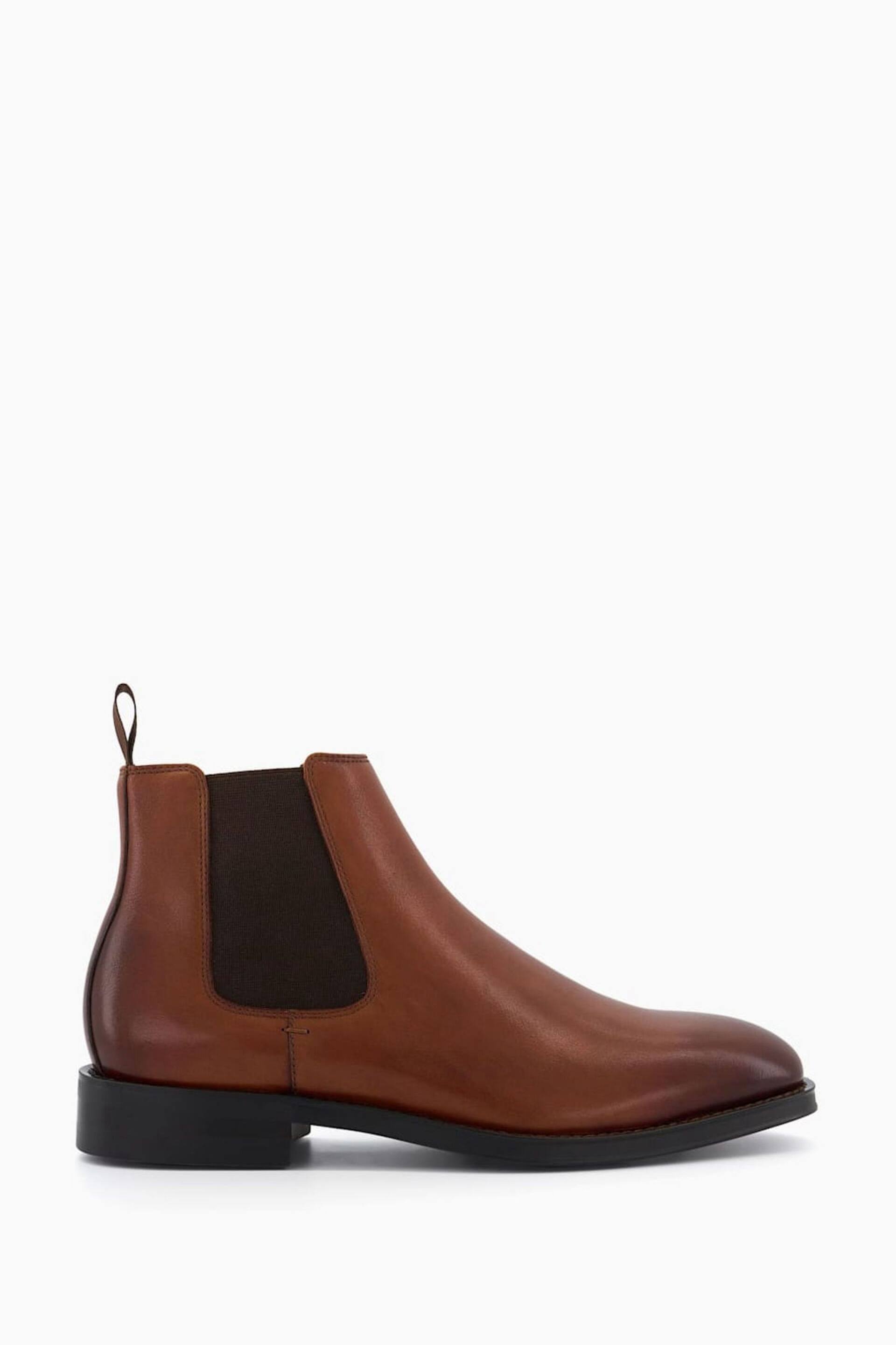 Dune London Brown Masons Sole Chelsea Boots - Image 1 of 5