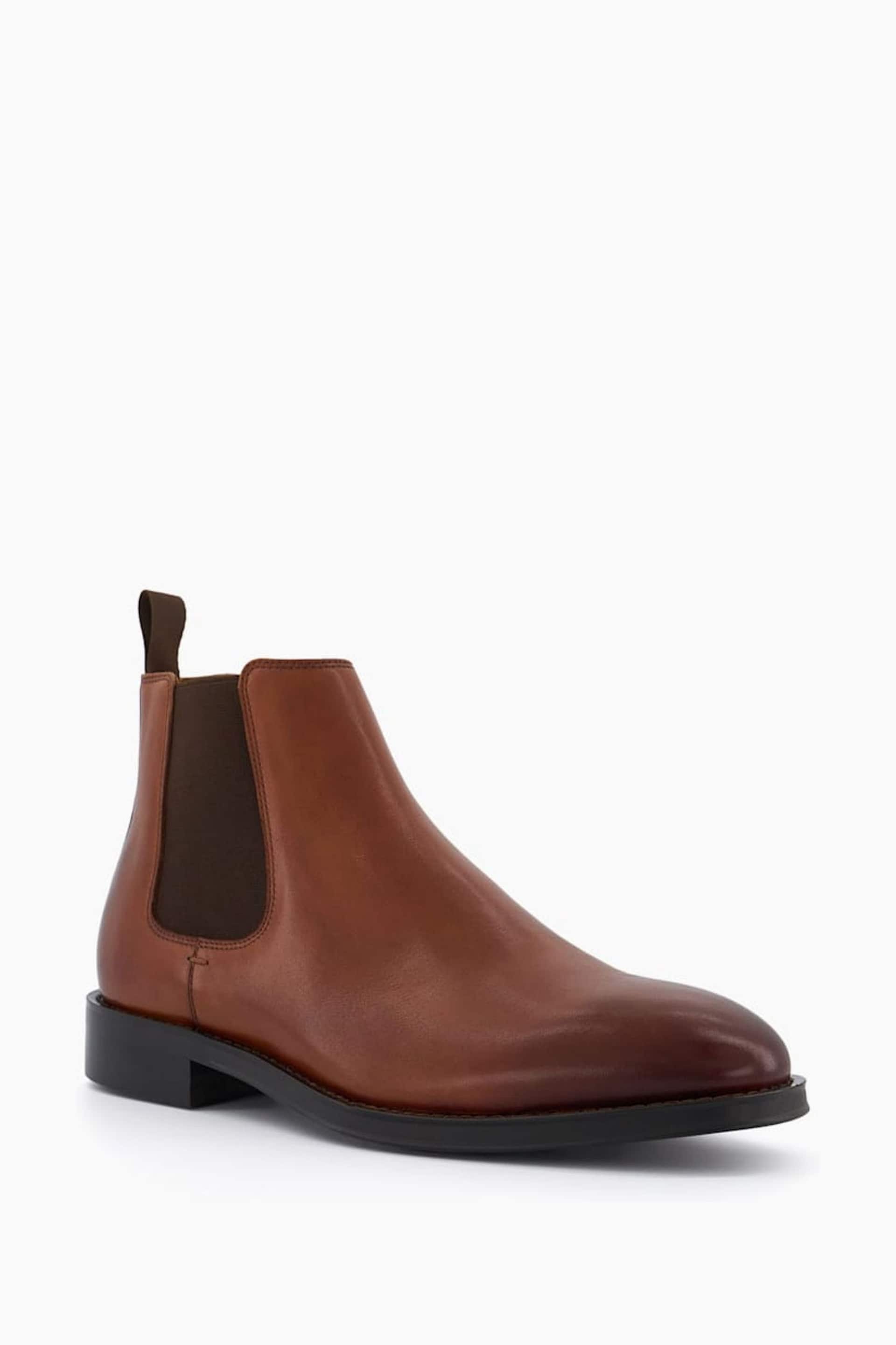 Dune London Brown Masons Sole Chelsea Boots - Image 3 of 5